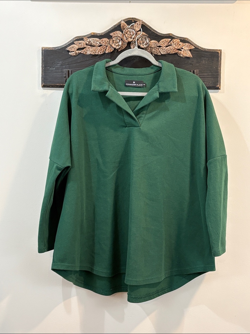 Tuckernuck Pomander Place Polo Swing High Low Sweatshirt Size XL/XXL